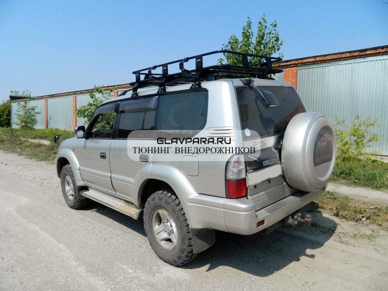 Экспедиционный багажник Torque 4x4 для Toyota Land Cruiser Prado 95 (5 дверей) Экспедиционный багажник Torque 4x4 для Toyota Land Cruiser Prado 95 (5 дверей)