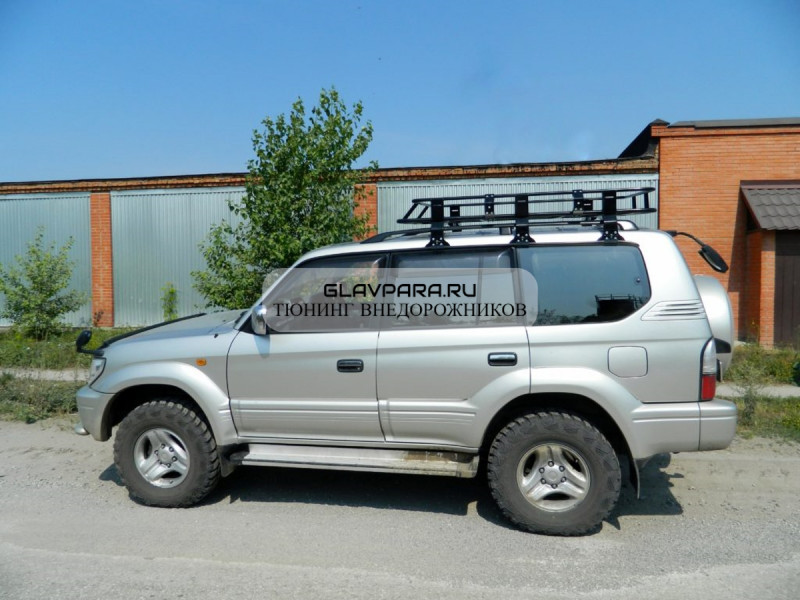 Экспедиционный багажник Torque 4x4 для Toyota Land Cruiser Prado 95 (5 дверей) Экспедиционный багажник Torque 4x4 для Toyota Land Cruiser Prado 95 (5 дверей)