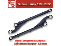 Рычаги продольные задние усиленные Suzuki Jimny 1998-2018, 2018+, лифт 50 мм, смещение +15 мм