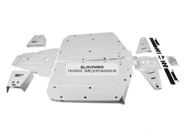 Комплект алюминиевой защиты днища RIVAL для Polaris Ranger XP 1000 (2018-2020)