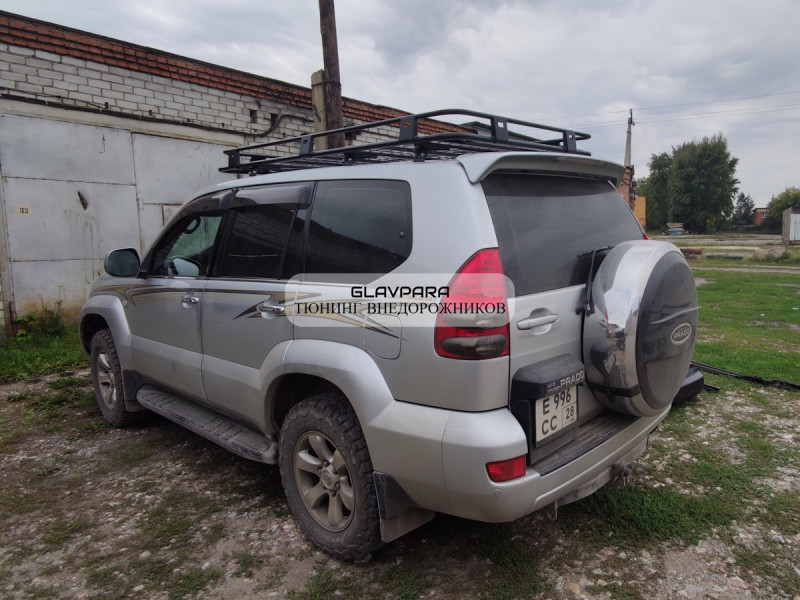 Багажник экспедиционный Torque 4x4 для Toyota Land Cruiser Prado 120 Багажник экспедиционный Torque 4x4 для Toyota Land Cruiser Prado 120