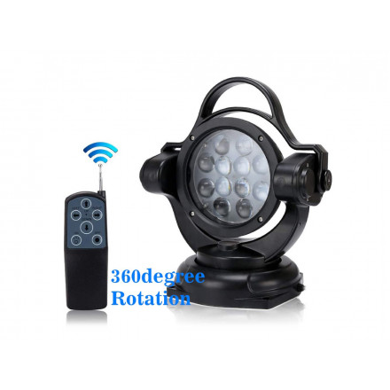 Фара-искатель 12V 60W LED с дистанционным управлением, черный, 360,на магните Фара-искатель 12V 60W LED с дистанционным управлением, черный, 360,на магните