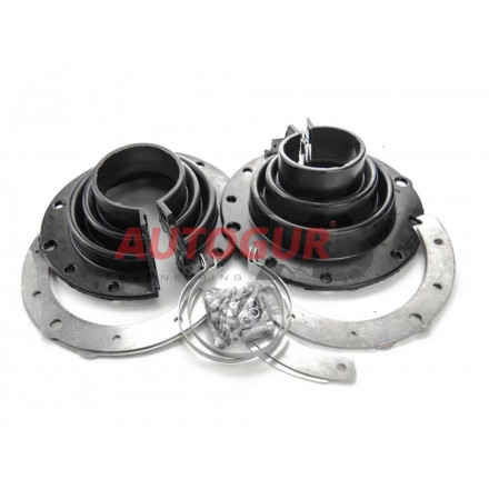 Пыльник поворотного кулака н/о УАЗ на редукторные (военные мосты) Черный Полиуретан (2 шт к-т)