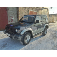 Пороги силовые Torque 4x4 для Mitsubishi Pajero 2 (3 двери)