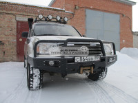 Бампер передний силовой Torque 4x4 для Toyota Land Cruiser 100/105 с площадкой под лебедку / под штатную лебедку