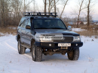 Бампер передний силовой Torque 4x4 для Toyota Land Cruiser 100/105 с площадкой под лебедку / под штатную лебедку