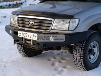 Бампер передний силовой Torque 4x4 для Toyota Land Cruiser 100/105 с площадкой под лебедку / под штатную лебедку