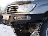 Бампер передний силовой Torque 4x4 для Toyota Land Cruiser 100/105 с площадкой под лебедку / под штатную лебедку