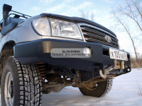 Бампер передний силовой Torque 4x4 для Toyota Land Cruiser 100/105 с площадкой под лебедку / под штатную лебедку