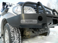 Бампер передний силовой Torque 4x4 для Toyota Prado 90/95 с площадкой под лебедку