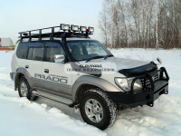 Бампер передний силовой Torque 4x4 для Toyota Prado 90/95 с площадкой под лебедку