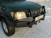Бампер передний силовой Torque 4x4 для Toyota Prado 90/95 с площадкой под лебедку