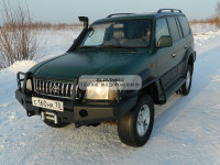 Бампер передний силовой Torque 4x4 для Toyota Prado 90/95 с площадкой под лебедку