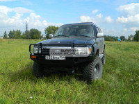 Бампер передний силовой Torque 4x4 для Toyota Hilux Surf 130 с площадкой под лебедку