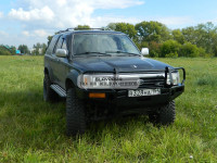 Бампер передний силовой Torque 4x4 для Toyota Hilux Surf 130 с площадкой под лебедку