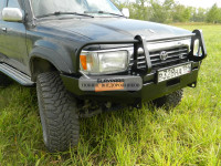 Бампер передний силовой Torque 4x4 для Toyota Hilux Surf 130 с площадкой под лебедку