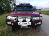 Бампер передний силовой Torque 4x4 для Toyota Hilux Surf 185 с площадкой под лебедку