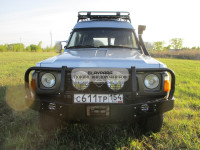 Бампер передний силовой Torque 4x4 для Nissan Patrol Y60 с площадкой под лебедку / под штатную лебедку