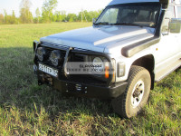 Бампер передний силовой Torque 4x4 для Nissan Patrol Y60 с площадкой под лебедку / под штатную лебедку