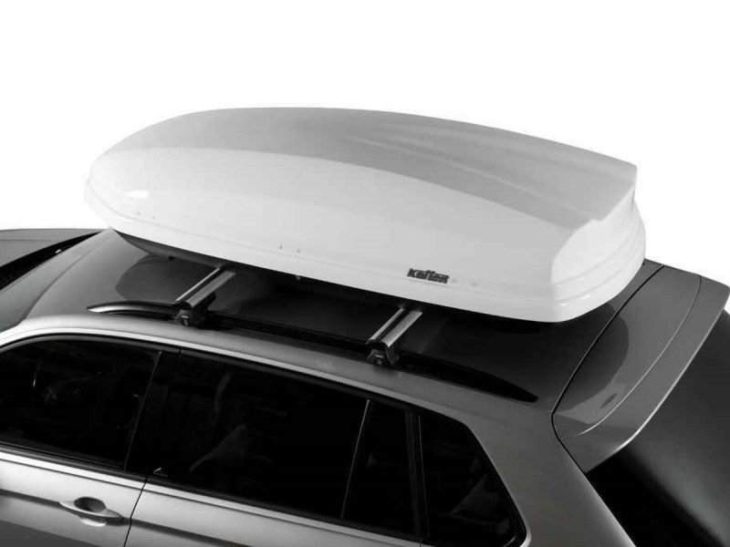 Автомобильный бокс Koffer 1980х820х450 белый глянец (duo open) 480л Автомобильный бокс Koffer 1980х820х450 белый глянец (duo open) 480л