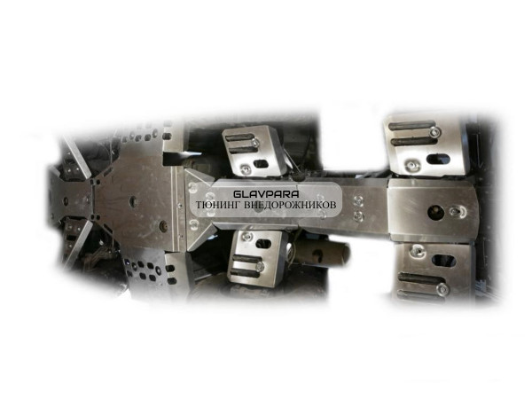 Комплект алюминиевой защиты днища RIVAL для Polaris Sportsman 6*6 800 EFI BIG BOSS (2011-2014)