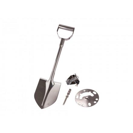 Лопата в комплекте с креплением к запасному колесу Хром Лопата в комплекте с креплением к запасному колесу Хром