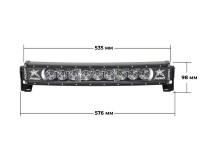 Изогнутая LED-фара RIGID Radiance Curved 20″ с белой подсветкой