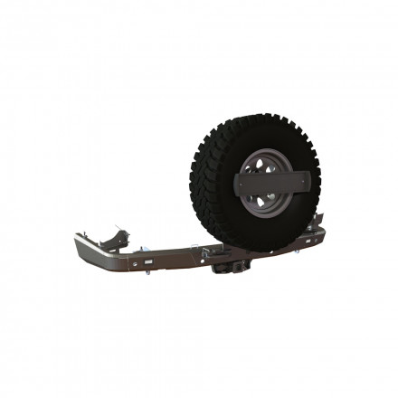 Бампер задний Toyota Land Cruiser 200 2008-2015 калитка центр, под ПТФ