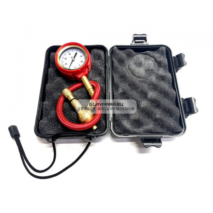 Манометр шинный с дефлятором GC-05 (0-4 атм.) пластиковый кейс