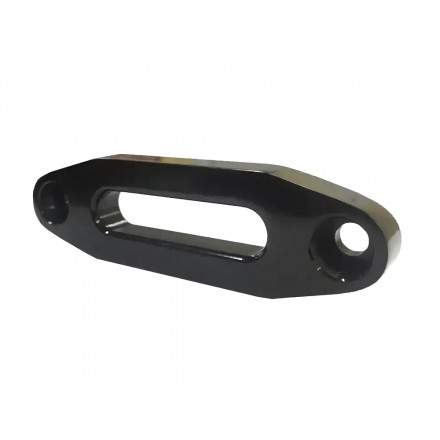 Клюз алюминиевый овальный для лебедок 2000-3000 LBS (крепежный размер 108 мм) закругленный ЧЕРНЫЙ