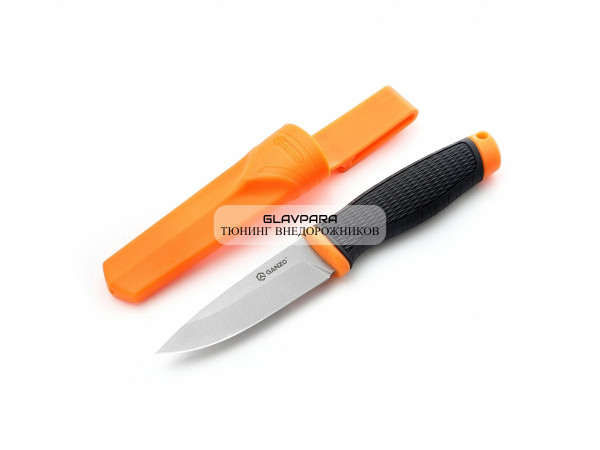 Нож GANZO G806, длина клинка 98 мм, черный c оранжевым