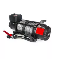 Лебедка электрическая T-Max EW12500 MuscleLift 12В 5670 кг с синтетическим тросом Лебедка электрическая T-Max EW12500 MuscleLift 12В 5670 кг с синтетическим тросом