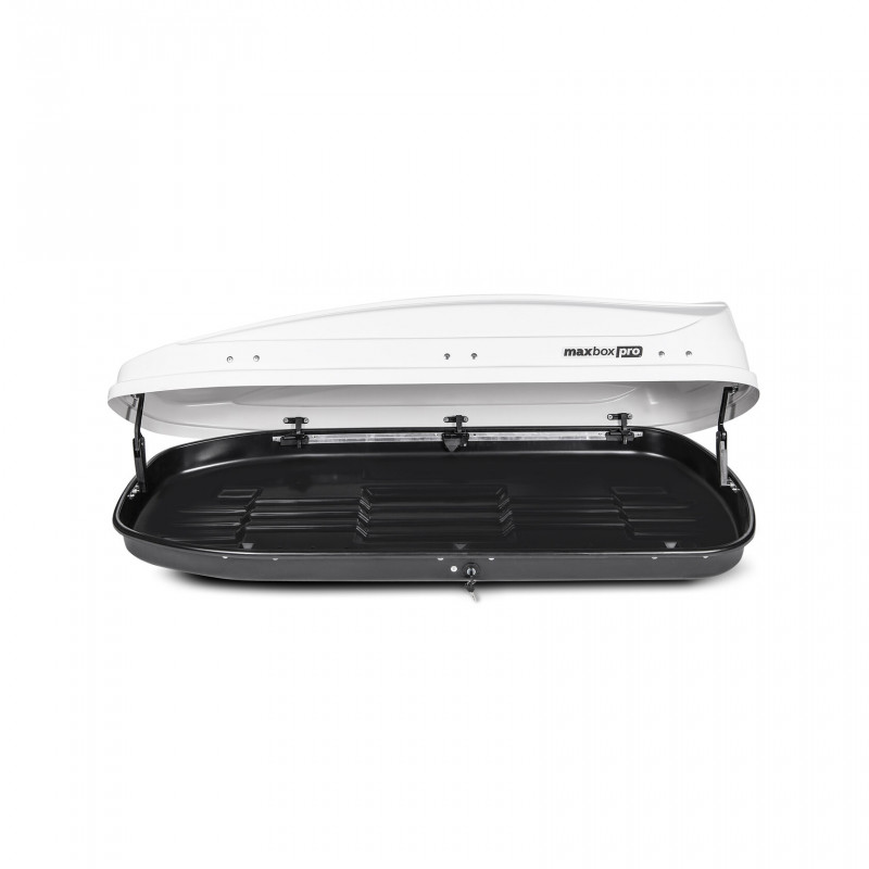 Автобокс MaxBox PRO 460 (средний) белый глянцевый 175*84*42 см двустороннее открывание Автобокс MaxBox PRO 460 (средний) белый глянцевый 175*84*42 см двустороннее открывание