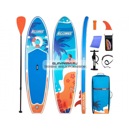 Надувная доска для SUP (САП) серфинга 320*80*15 A03 ACOWAY однослойная, 3 плавника Надувная доска для SUP (САП) серфинга 320*80*15 A03 ACOWAY однослойная, 3 плавника