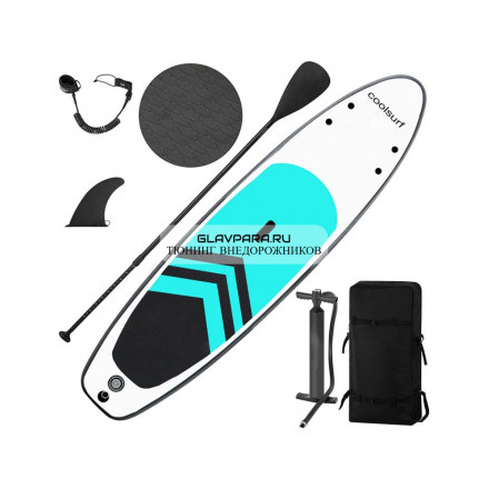 Надувная доска для SUP (САП) серфинга 320*75*15 COOLSURF GREEN однослойная Надувная доска для SUP (САП) серфинга 320*75*15 COOLSURF GREEN однослойная
