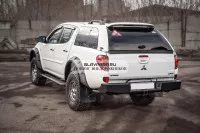 Бампер силовой задний STC Mitsubishi L200 2006-2013 с квадратом под фаркоп Бампер силовой задний STC Mitsubishi L200 2006-2013 с квадратом под фаркоп