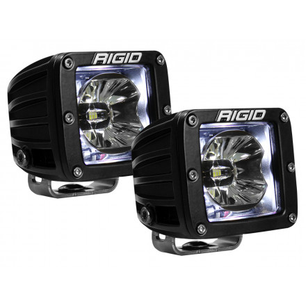 Светодиодные фары RIGID Radiance POD с белой подсветкой корпуса Светодиодные фары RIGID Radiance POD с белой подсветкой корпуса