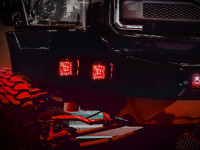 Светодиодные фары RIGID Radiance POD с красной подсветкой корпуса