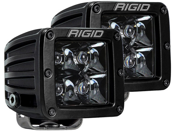 Светодиодные фары RIGID D-серия PRO (4 светодиода) – дальний свет (пара) Midnight Edition