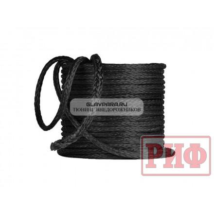 Трос для лебёдки синтетический РИФ 10 мм черный