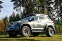 Багажник экспедиционный аэродинамический алюминиевый KDT для Toyota Land Cruiser Prado 150