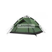 Палатка Naturehike 3-местная, быстросборная, зеленая
