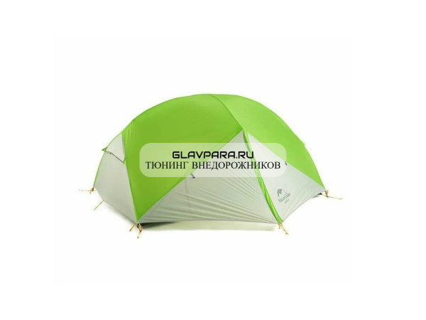 Палатка Naturehike Mongar 2-местная алюминиевый каркас, зеленый/темно-серый