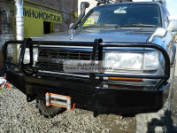 Бампер передний силовой Torque 4x4 для Toyota Land Cruiser 80 с площадкой под лебедку