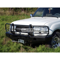 Бампер передний силовой Torque 4x4 для Toyota Land Cruiser 80 с площадкой под лебедку