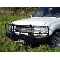 Бампер передний силовой Torque 4x4 для Toyota Land Cruiser 80 с площадкой под лебедку