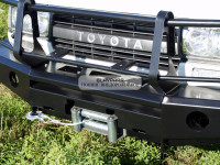 Бампер передний силовой Torque 4x4 для Toyota Land Cruiser 80 с площадкой под лебедку