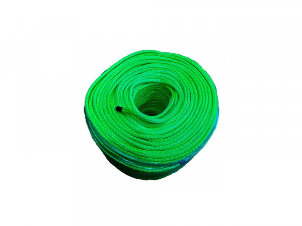 Трос для лебедки синтетический 10 мм*100 метров (зеленый)
