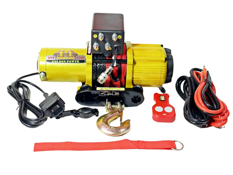 Лебедка для квадроцикла или снегохода Golden Power EWB 4500 2041 кг / 166:1 Лебедка для квадроцикла или снегохода Golden Power EWB 4500 2041 кг / 166:1
