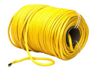 Трос для лебедки синтетический 8мм*100 метров (желтый)